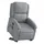 vidaXL Massagesessel Elektrisch 86,5 x 99,5 x 86,5 cm Hellgrau mit Aufstehhilfe