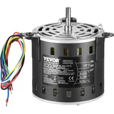 Vevor 1/2 PS Gebläsemotor, 220 V, 2,6 Ampere, 1300 U/min, 3 Gang (1300/1100/800 U/min), 10 mm Wellendurchmesser, 20 mm Wellenlänge, ROT. CCW vom Wellenende, inkl. CBB60 15 μF/450 V Kondensator