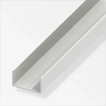Alfer - Rechteck-U-Profil 11,5 x 19,5 x 1000 mm weiß Kunststoff Profile u Schiene