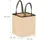 Relaxdays Flaschentasche 9 Flaschen, Flaschenträger für Wein Bier, Leergut, Getränketasche, HBT: 45 x 24 x 24 cm, beige