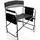 BigDean Campingstuhl Grau/Schwarz