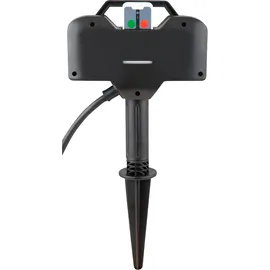 Heitronic Energieverteiler 15 m Schwarz 2 St.