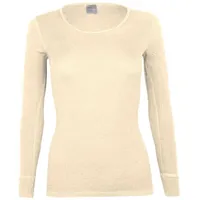 Wobera natur Damenunterhemd langer Arm Schurwolle und Seide 1