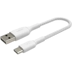 Belkin USB-A auf USB-C Kabel geflochten Weiß USB-A auf USB-C 0,15m