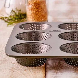 RBV Birkmann Backblech Brötchen 9er Stahl Schwarz