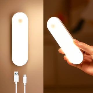 PIKOY Nachtlicht mit Bewegungsmelder Innen Batterie, Hell LED Lampe mit Bewegungsmelder Innen, 3 Modi Treppenbeleuchtung mit Bewegungsmelder Licht, Dimmbares Led Bewegungsmelder Licht Schranklicht