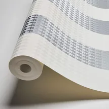 Architects Paper Vliestapete Streifen 10 m x 0,53 m grau 378493