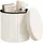 Woltu Sitzhocker mit Deckel Velvet 38 x 36 x 38 cm Beige