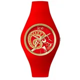 ICE-Watch Chinese 38 mm Gehäuse rot Silikonarmband rot M
