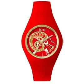 ICE-Watch Chinese 38 mm Gehäuse rot Silikonarmband rot M
