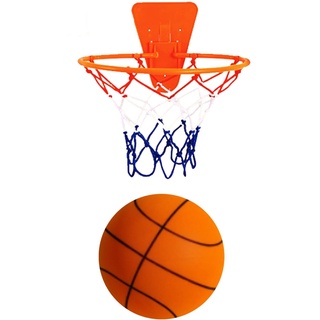 Leiser Basketball, Größe 7, Leiser Indoor-Trainingsball Mit Korb, Springender Ball, Leiser Basketball, Unbeschichteter Trainingsschaumball Mit Hoher Dichte, Leicht Zu Greifender Leiser Basketball