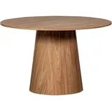 Woood DAHEIM Esstisch Maan Ø 120 cm Holzoptik Braun Walnuss