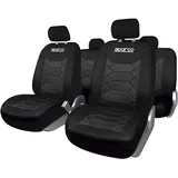 Sparco SPC1016BK Satz Bezüge für Autositz BK Schwarz