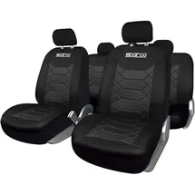 Sparco SPC1016BK Satz Bezüge für Autositz BK Schwarz