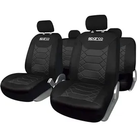 Sparco SPC1016BK Satz Bezüge für Autositz BK Schwarz