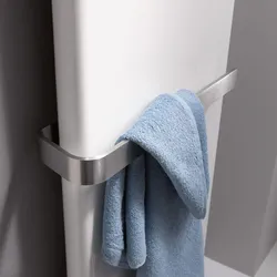 Kermi Pateo-E Handtuchbügel, passend für Baulänge 60 cm ZC01210004, Accessoires, edelstahl gebürstet