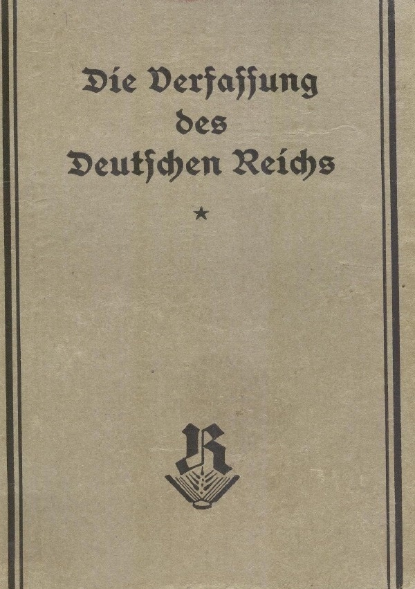 Die Weimarer Verfassung (Originalausgabe 1919) - Peter Frühwald  Kartoniert (TB)