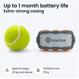 tractive Adventure Dog Xl Gps-lokalisierer - Grey - One Size