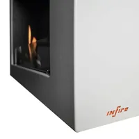 InFire – BIO-Wandkamin 120x56 cm 3kW weiß - Weiß