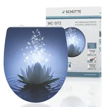 Schütte WC-Sitz Water Lily Duroplast mit Absenkautomatik Schnellverschluss