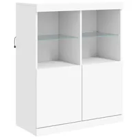 VidaXL Sideboard mit LED-Leuchten Weiß 81x37x100 cm