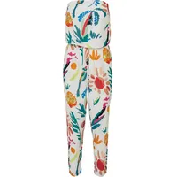 URBAN CLASSICS Ladies Viscose Bandeau Jumpsuit in Bunt, Größe XXL