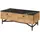 Massivmoebel24 Couchtisch LONDON Schwarz Akazie 120 x 60 x 45 cm