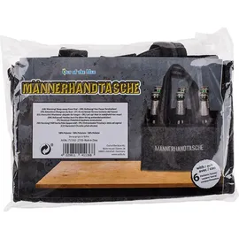 Out of the Blue Handtasche für 6 Bierflaschen Bestickt MÄNNERHANDTASCHE/Maße: 24 x 14 x 16 cm