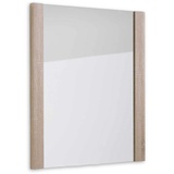 Stella Trading GO Wandspiegel Sonoma Eiche Optik - hochwertiger, pflegeleichter Spiegel für Flur & Garderobe - 74 x 88 x 4 cm (B/H/T)