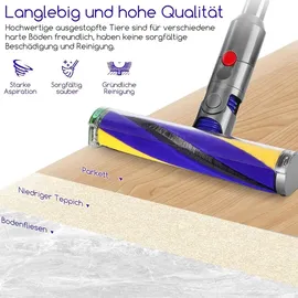 gyrqxmpl V12 Bürste für Dyson Detect Slim Absolute Bürstenwalze Bürsten, Staubsauger Rolle Ersatzteile, Softwalzen Bodendüse Zubehör mit Hepa-filter