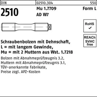 Industrial Quality Supplies DIN 2510 Form L Dehnschraube M30x160