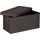 Relaxdays Sitzbank Faltbar Braun 38 x 76 x 38 cm