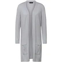 GOLDNER Modische Kaschmir-Longstrickjacke silbergrau 21