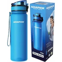 Domodomo AQUAPHOR Filterflasche + 1 Wasserfilterkartusche 0,8 L blau