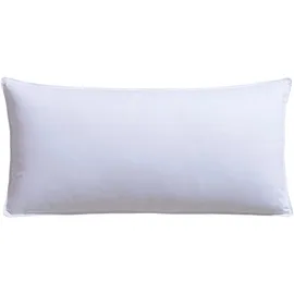 Hanse by RIBECO Jonas Federkopfkissen 40 x 80 cm Weiß