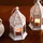 Marrakesch Orient & Mediterran Interior Orientalische Laterne 6er Set Glas/Metall 12 cm inkl. Teelichthalter weiß