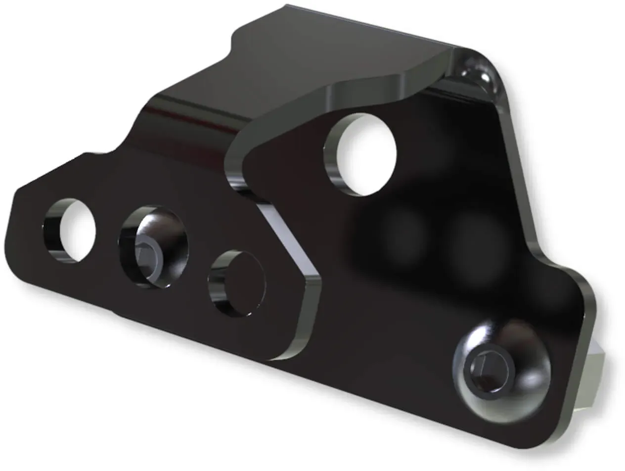 HIGHSIDER pro Kennzeichenbeleuchtungshalter-S, schwarz
