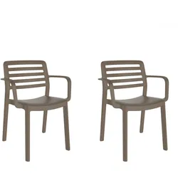 Resol garbar WIND Sessel Indoor, Outdoor Set 2 Dunkelgrau