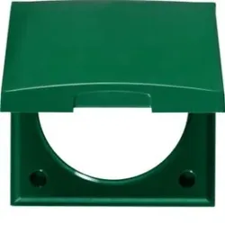 Berker 918282570 Rahmen 1f m Klappdeckel ITG Flow grün