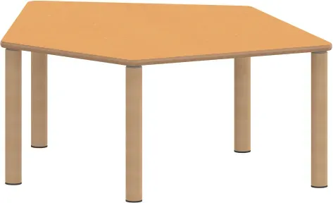 Tisch ZALOTTI mit Linoleum-Belag
