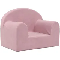Kindersofa Rosa Weich Plüsch - Rosa
