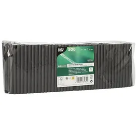 Papstar Cocktail Trinkhalme 10 cm 4000 St. Schwarz