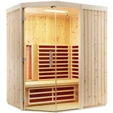 Infraworld Triosol Unica 2 Infrarotkabine Mit 2 Abc-strahler Wählbar In Fichte/espe/zirbe Breite: 179 Cm - Holzart: Fichte