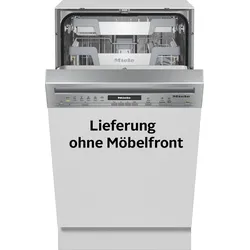 MIELE teilintegrierbarer Geschirrspüler "G 5740 SCi SL", C (A-G), silber (silberfarben), B:44,8cm H:80,5cm T:57cm, Geschirrspüler
