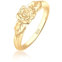 Elli Bandring Rose Blume Vintage Look Trend 925 Silber Ringe Damen