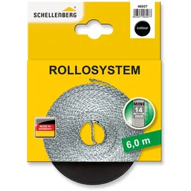 Schellenberg Rolladengurt MINI 14 mm 6 m schwarz