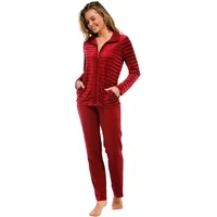 Pastunette Homewear Anzug Nikki in Dark Red | Gr.: 48