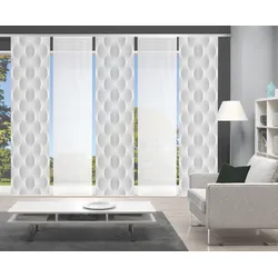 Schiebegardine VISION S "VOLARE", grau, B:60cm H:260cm, Polyester, Gardinen, DIGITALDRUCK