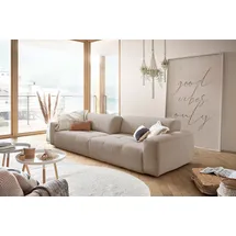 KAWOLA Big Sofa PALACE 3-Sitzer mit Sitztiefenverstellung Cord taupe