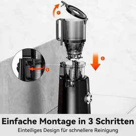 canoly Slow Juicer schwarz